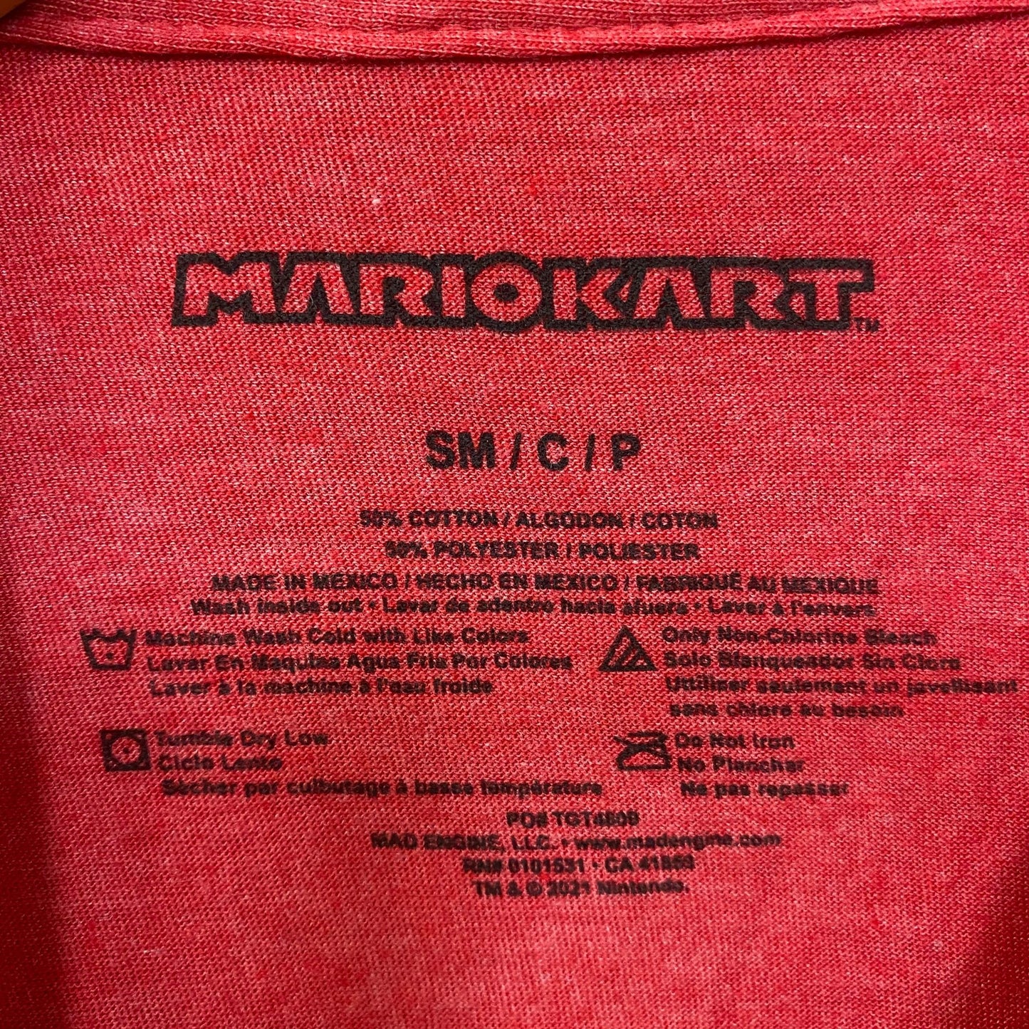Mario Kart Since 92 Nintendo Racing Game Promo T-Shirt S/M