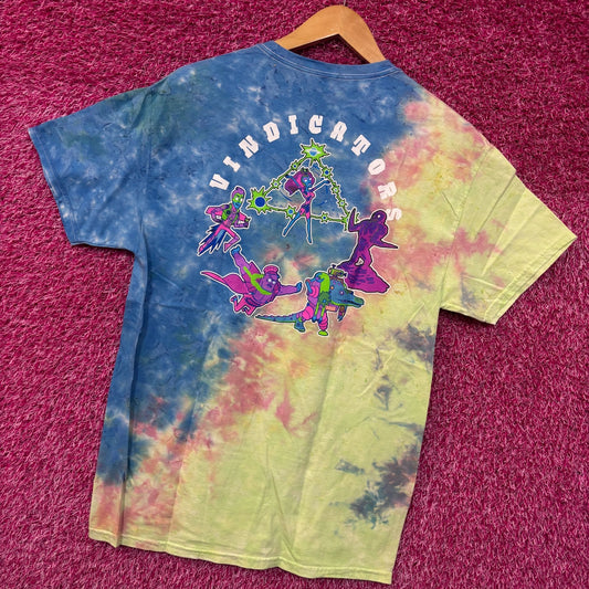 Rick and Morty Vindicators Team tie dye T-shirt size medium