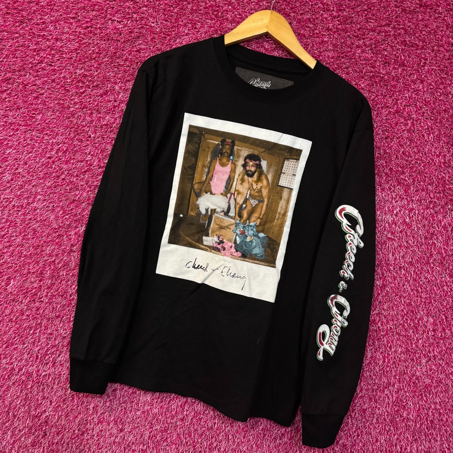 Cheech & Chong 90's Era Photo Print Long Sleeve T-Shirt Small