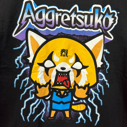 Agretsukothe Kawaii Fox Lightning Struck Sanrio Anime Tee M