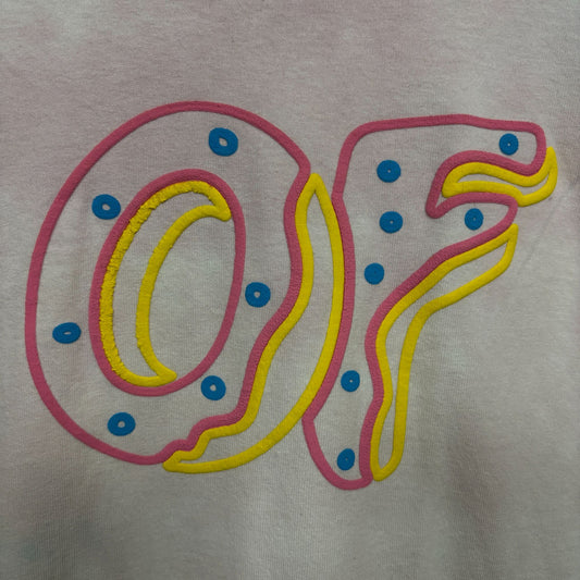 Odd Future Tie Dye Long Sleeve Puffy Print Logo Tshirt size Large