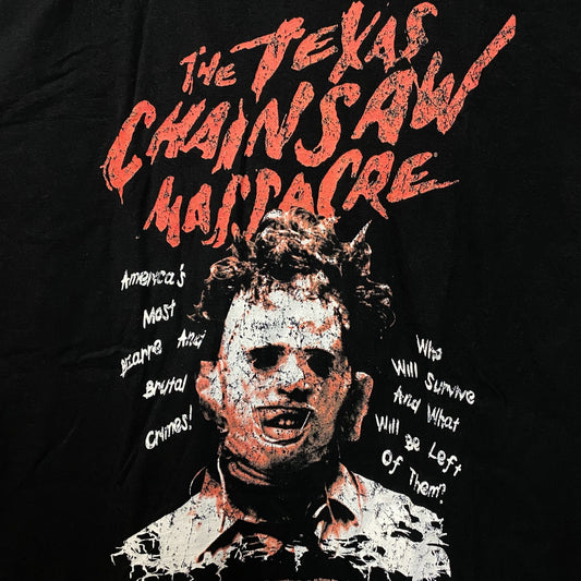 The Texas Chainsaw Massacre Leatherface Horror T-Shirt Size Large