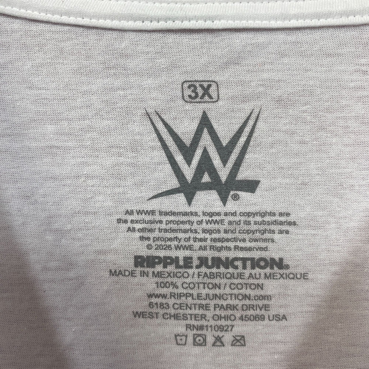WWE CM Punk Ripple Junction Grunge Graphic T-Shirt 3XL