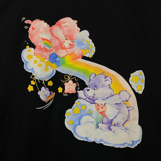 Care Bears Cheer Bear & Share Bear Rainbow & Stars T-Shirt Small