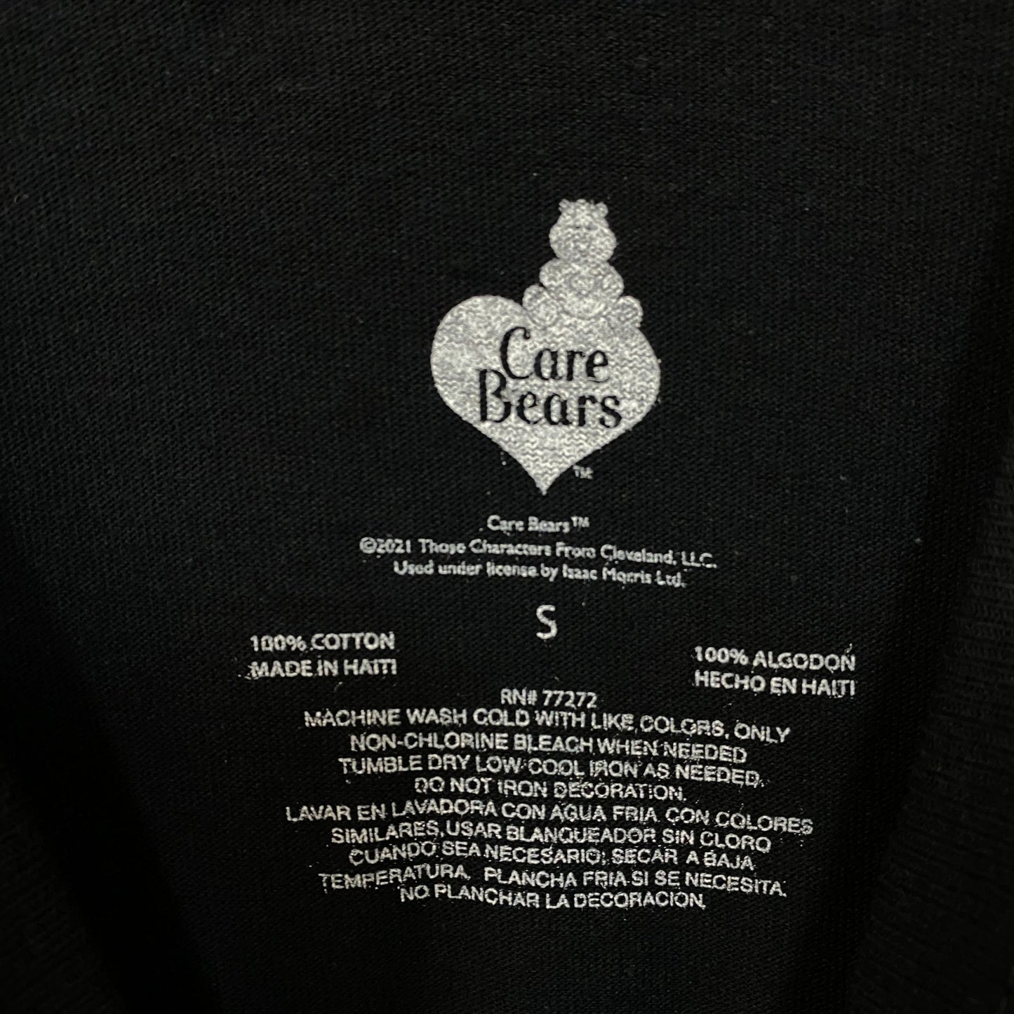 Care Bears Cheer Bear & Share Bear Rainbow & Stars T-Shirt Small