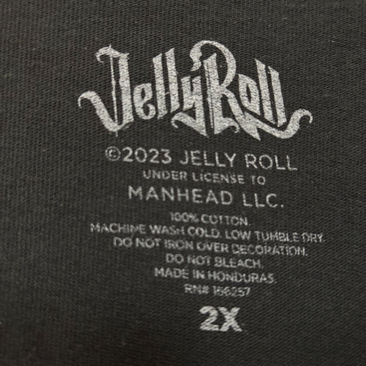Jelly Roll Guitarman 100 Percent Authentic T-Shirts 2XL