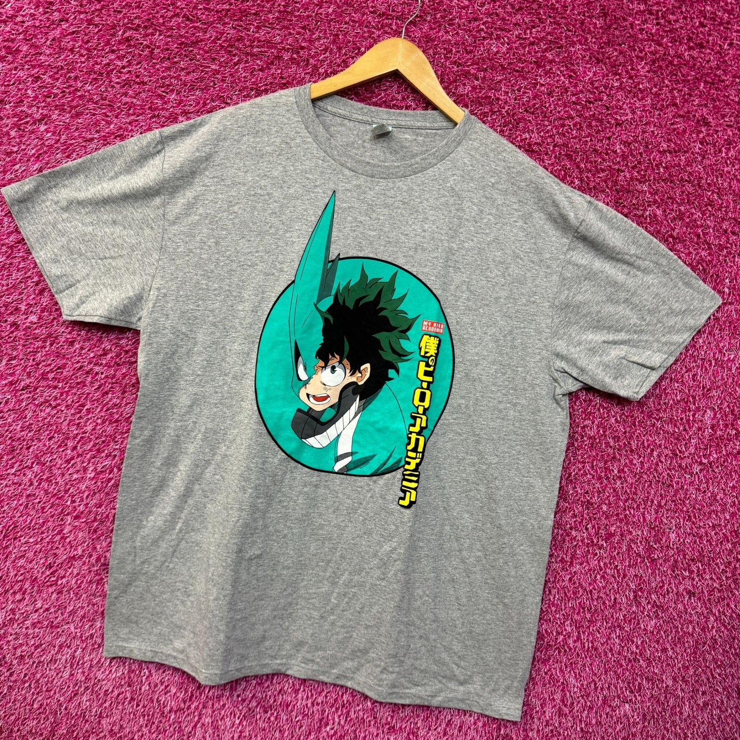 My Hero Academia Deku Izuku Midoriya Anime T-shirt Size 2XL