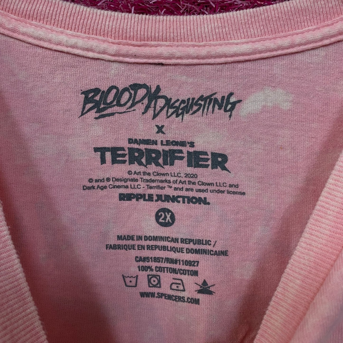 Bloody Disgusting X Terrifier Art The Clown T-Shirt 2XL