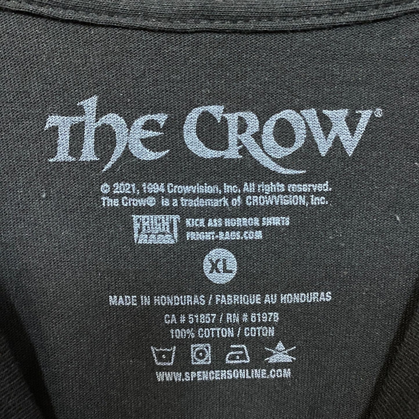 The Crow 1994 Movie Promo Poster Print T-Shirt XL