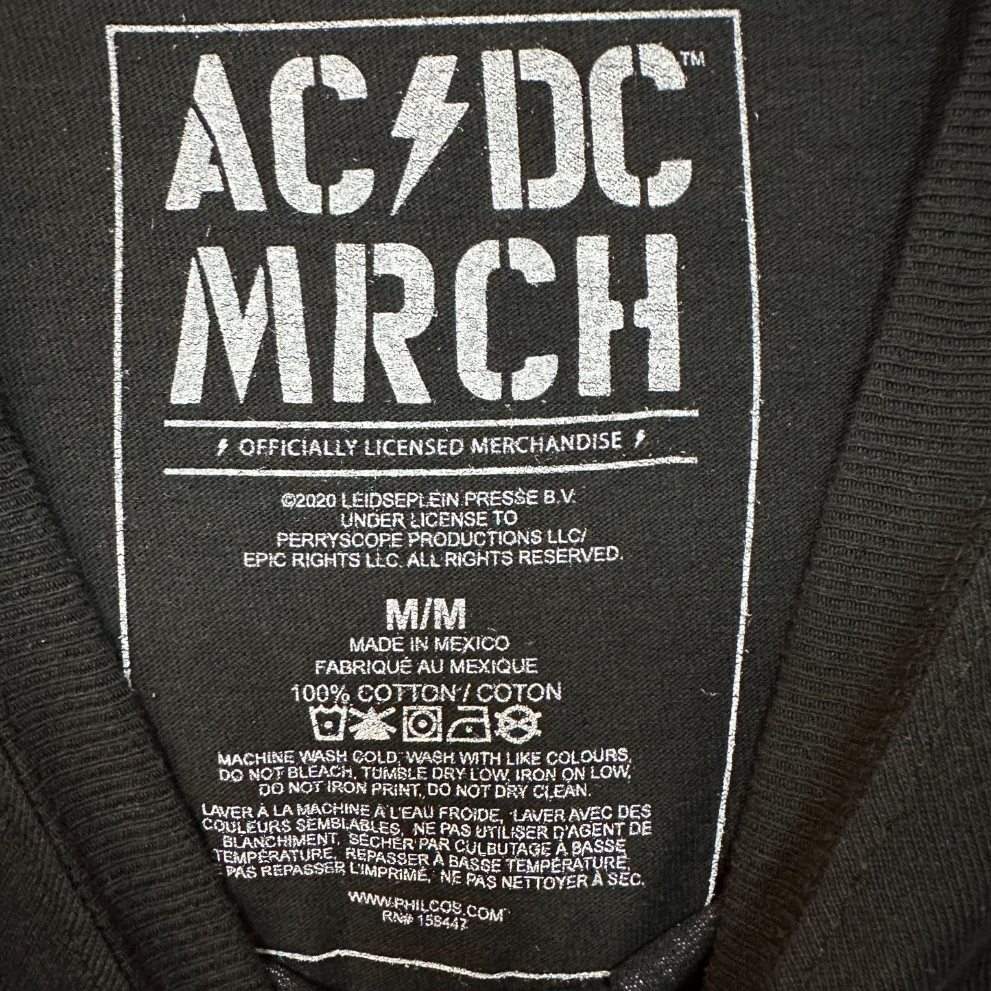AC/DC Retro Rock Tshirt size Medium