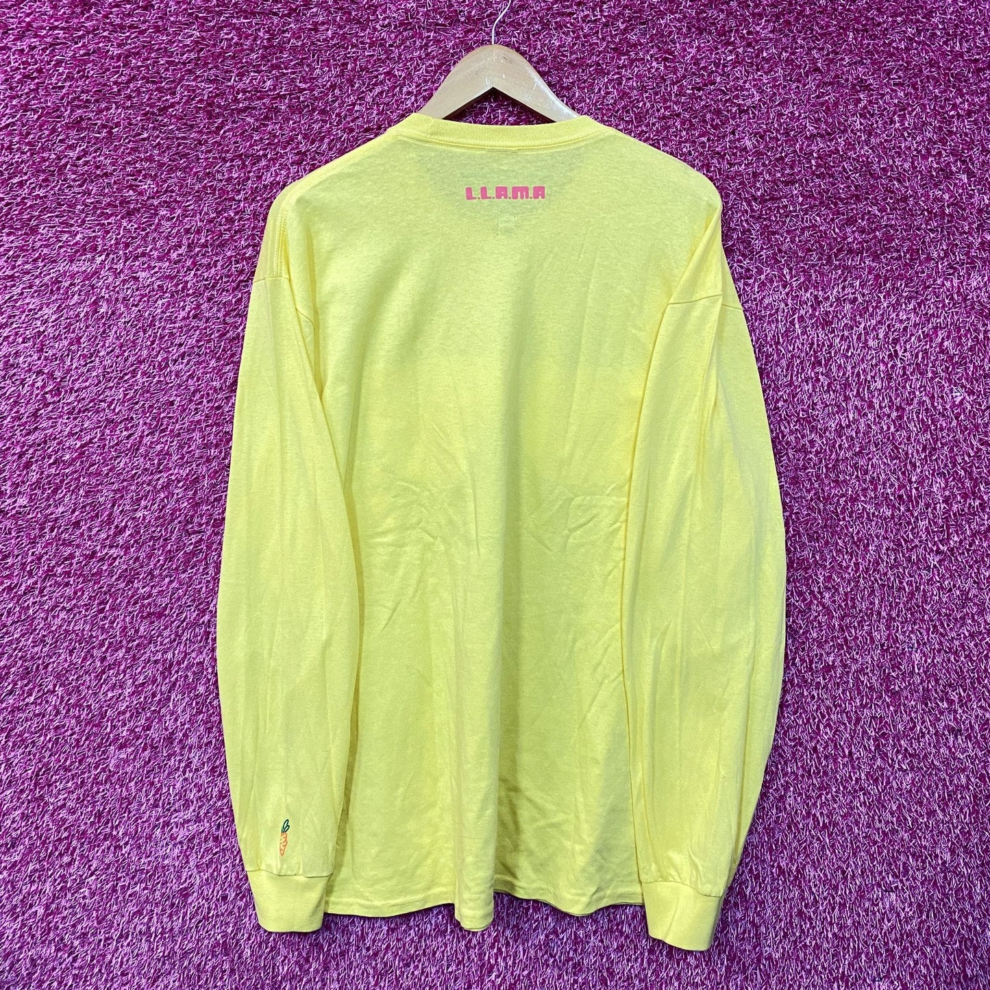 Carrots x Llama Lego Yellow Long Sleeve Tshirt size Extras Large