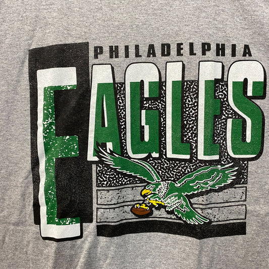 NFL Junk Food Philadelphia Eagles Gray Tshirt size XL