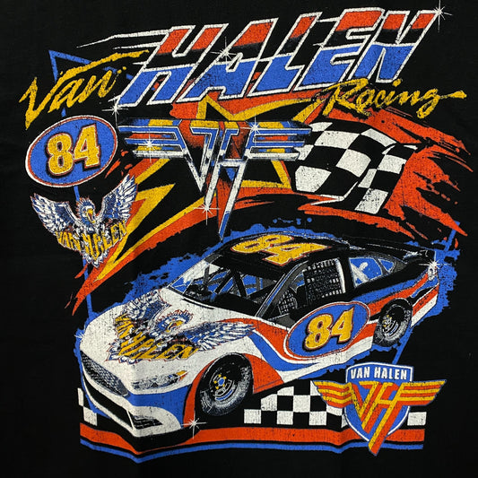 Van Halen Nascar Racing Car Graphic Design T-Shirt Medium