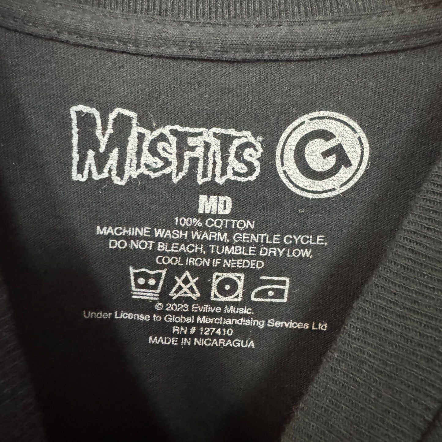 Misfits Crossed Arms Crimson Ghost Horror Punk Band Tee M