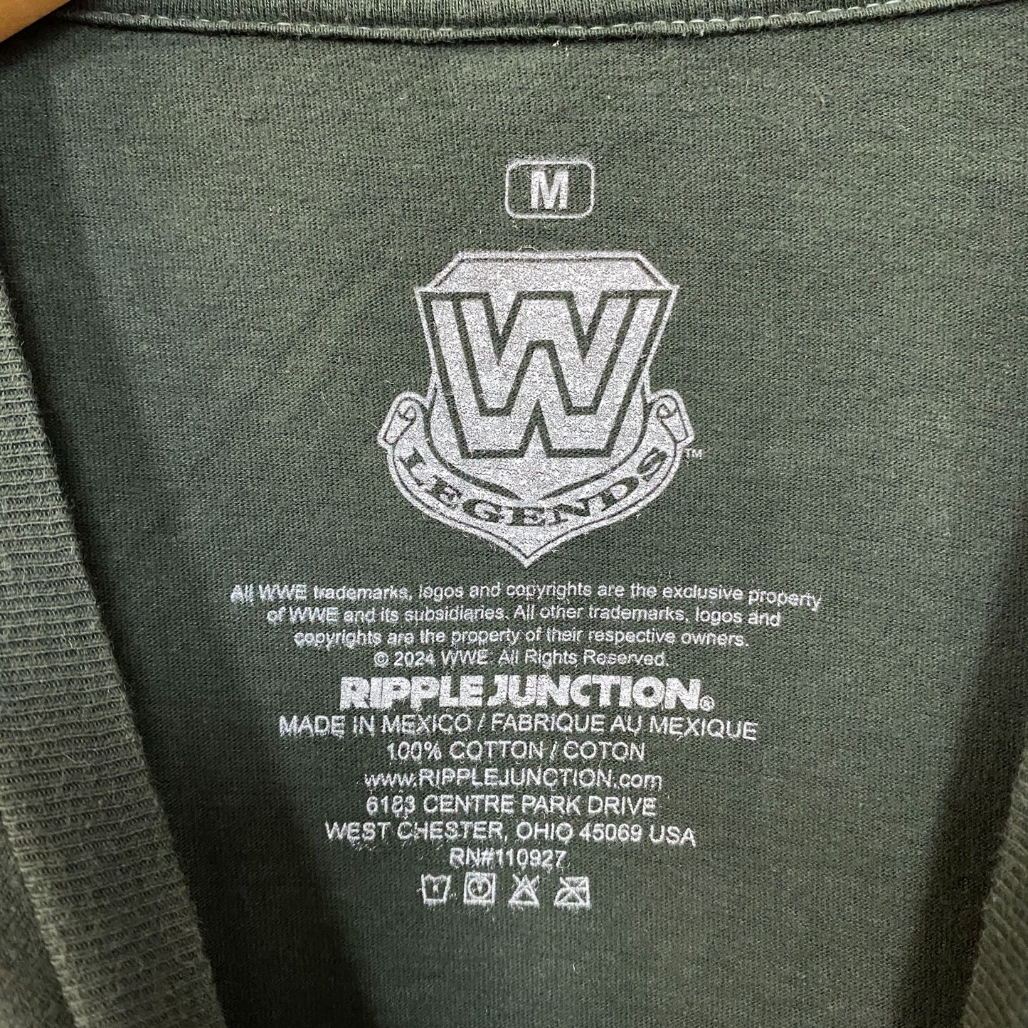 WWE Stone Cold Steve Austin And That's The Bottom Line Green T-Shirt Medium