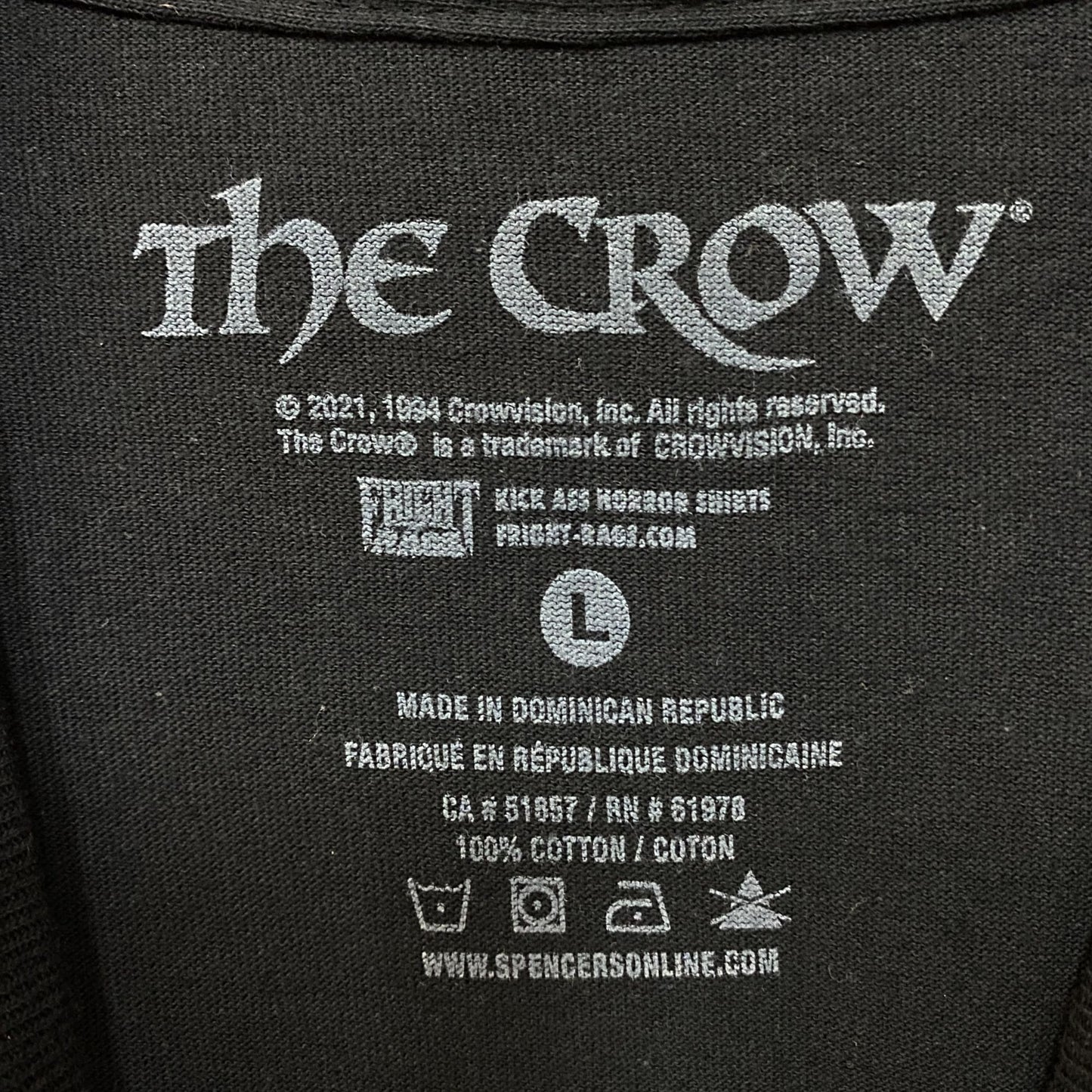 The Crow 1994 Movie Promo Poster Print T-Shirt Large