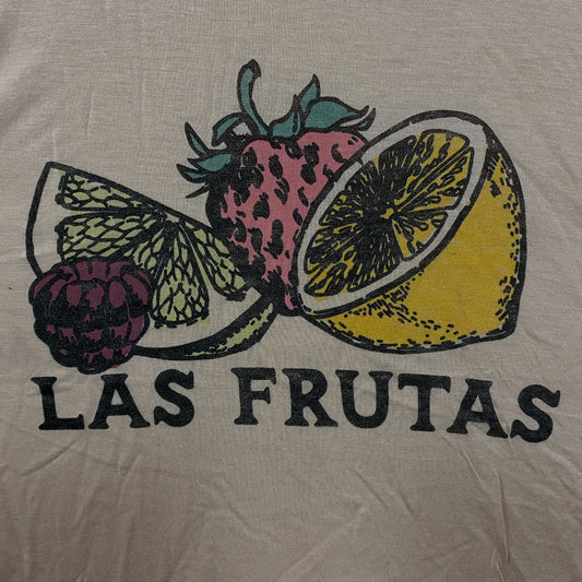 Junk Food Clothing Las Frutas Vintage Style Tissue Women's Crop Tank Small