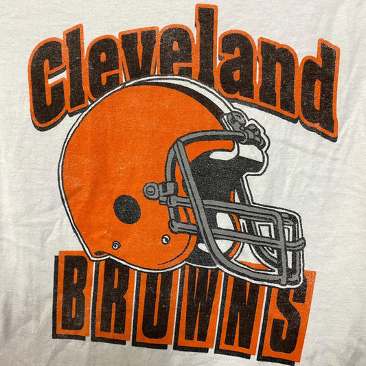Junk Food Clothing NFL Cleveland Browns Throwback Helmet T-Shirt XS