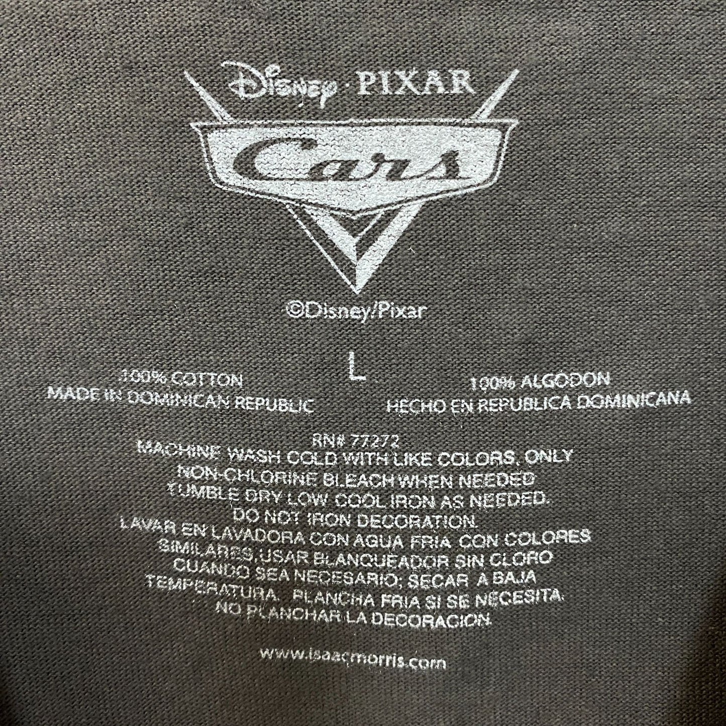 Disney Pixar Cars Lightning McQueen Piston Cup 95 T-Shirt Large