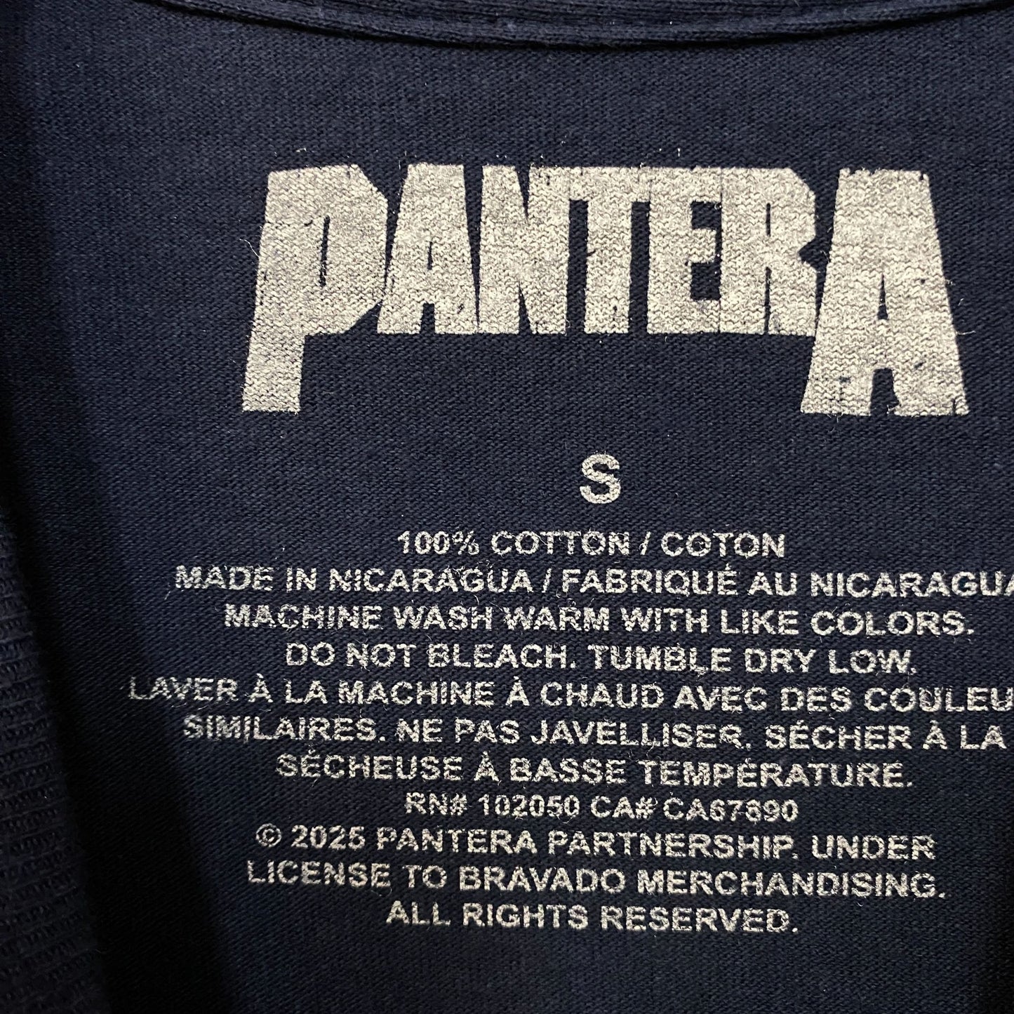 Pantera Snake Lightning Tshirt size Small