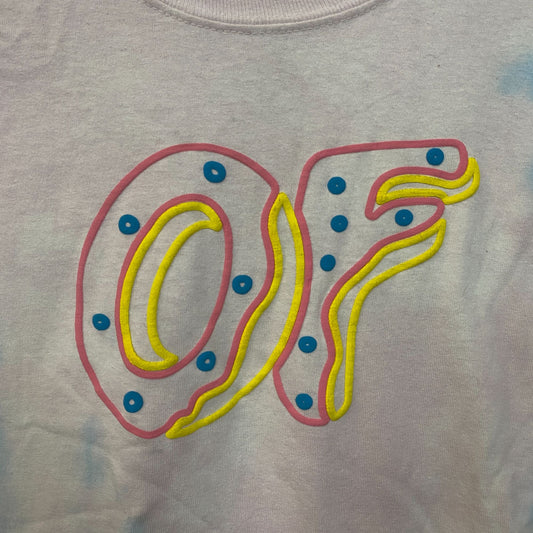Odd Future Puffy Print OF Logo Sleeve Tshirt size Small