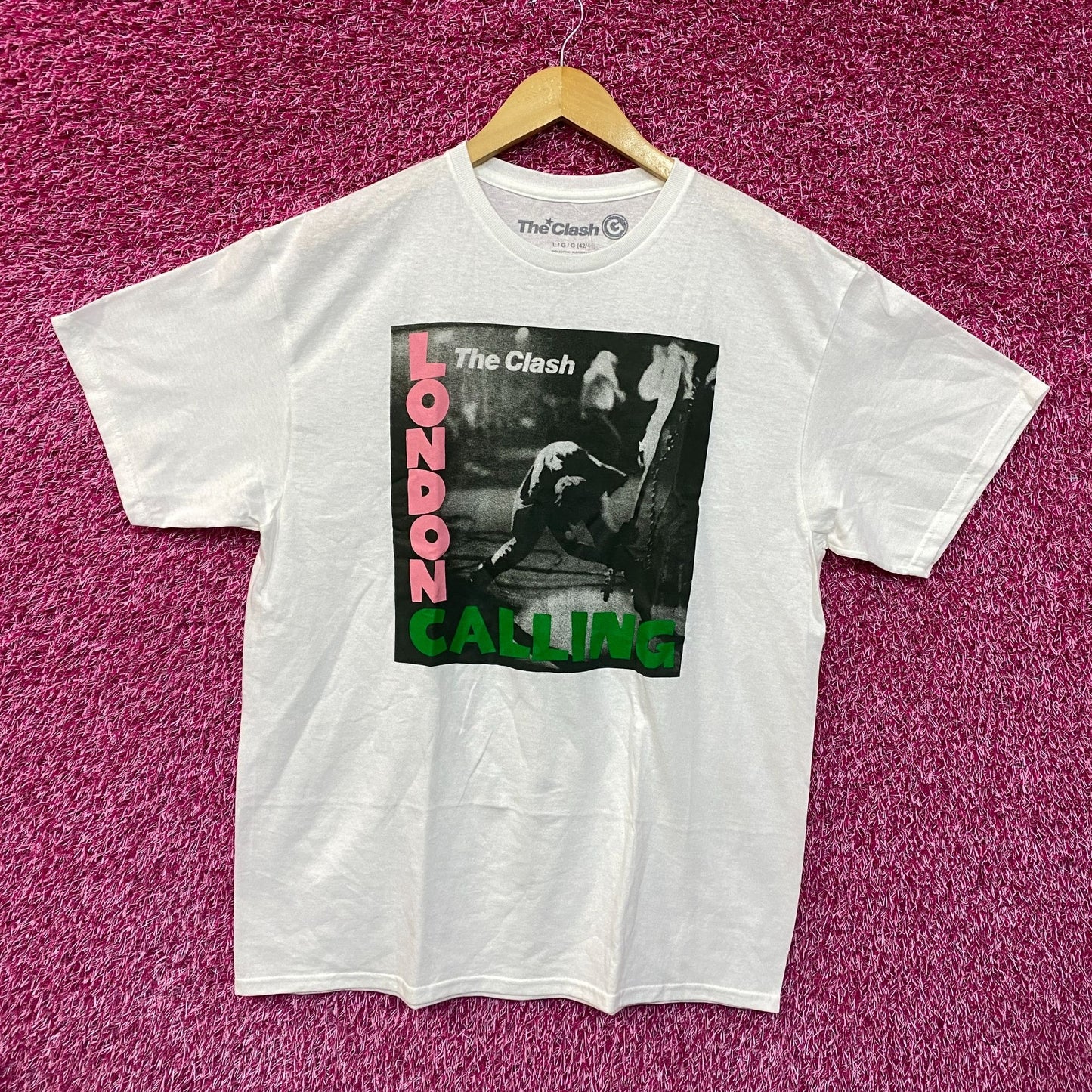 The Clash London Calling Album Cover Post Punk Band Tee large