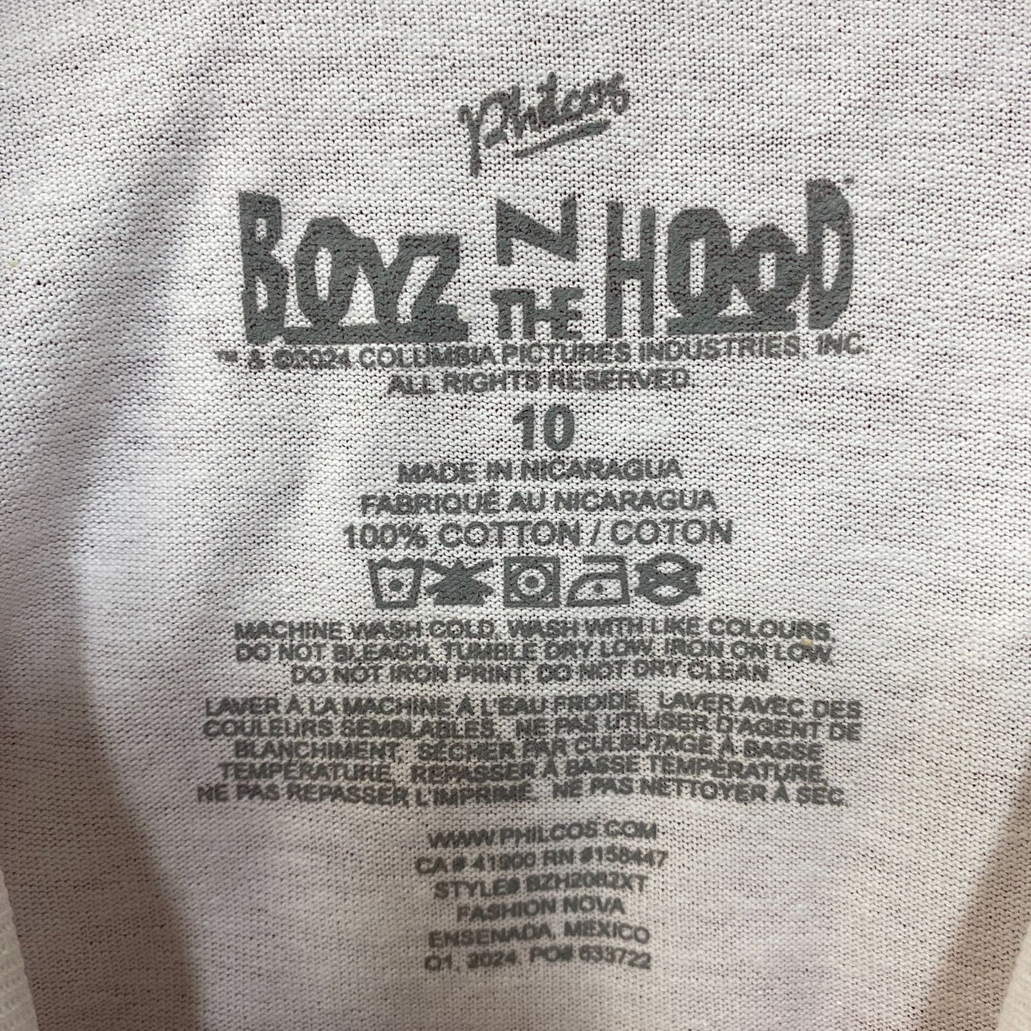 Boyz In The Hood Ice Cube Movie Poster T-Shirt Small
