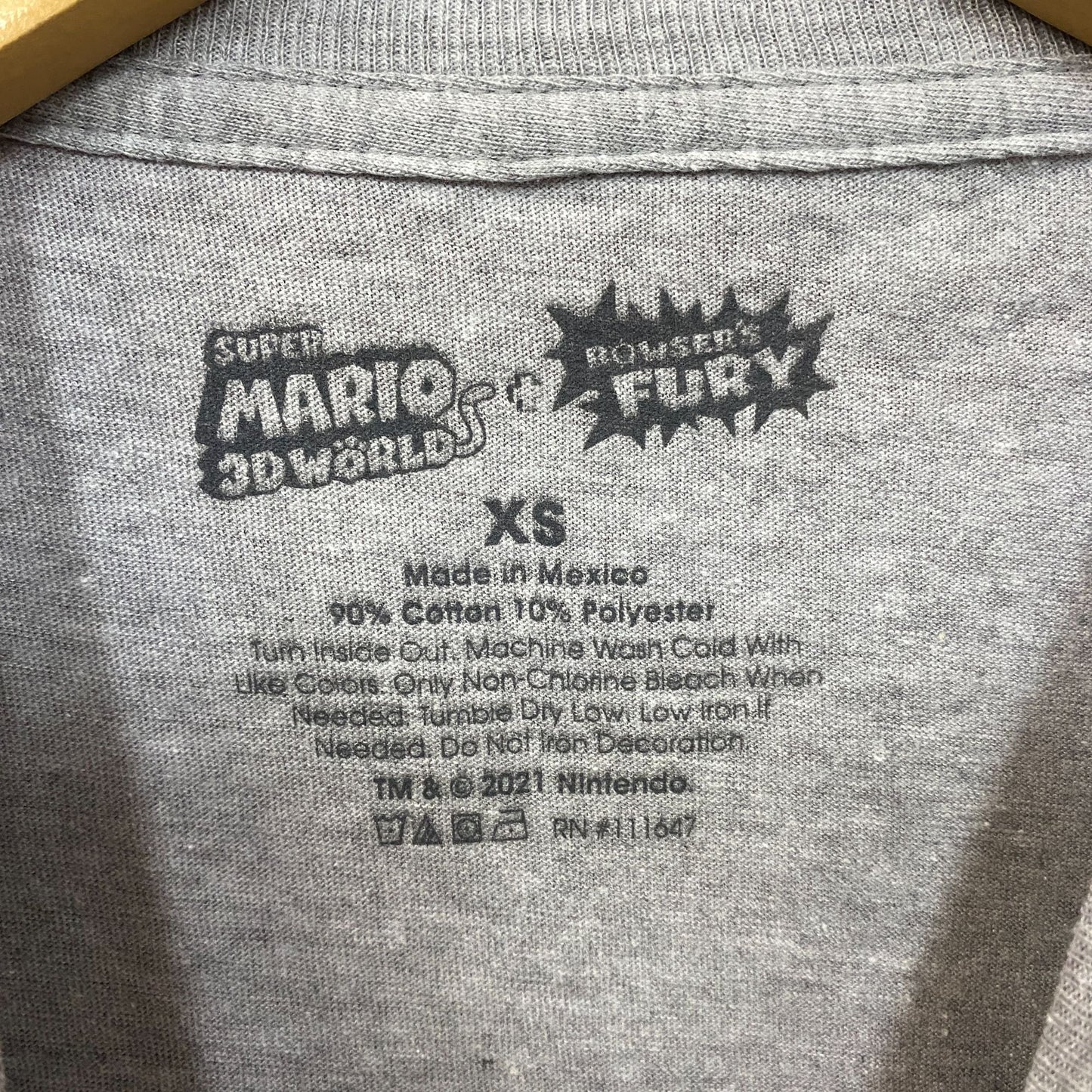 Super Mario 3D World Bowser's Fury Character Cat Costume T-Shirt Extra Small