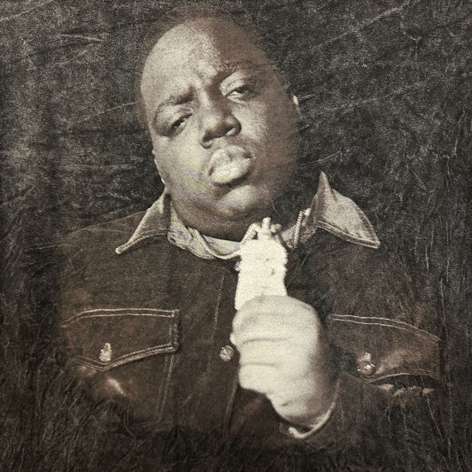 Notorious BIG Mineral Wash Rap Tshirt size black tee Large