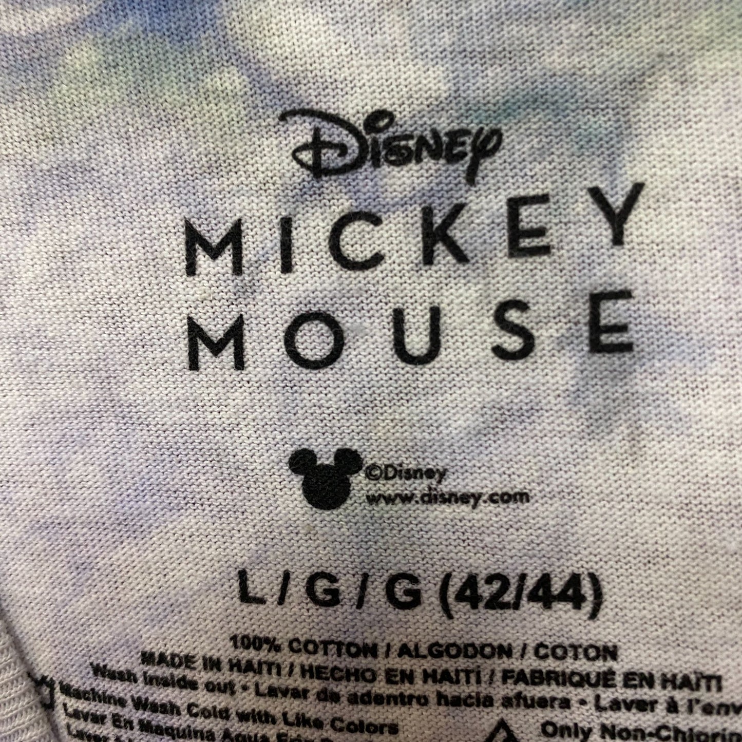 Mickey Mouse Whistlin Explorer Park Ranger Disney Tie Dye L
