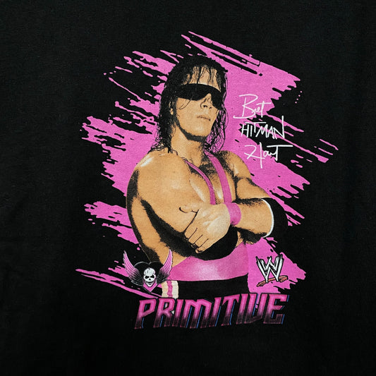 WWE X Primitive Bret Hart Hitman T-Shirt Medium
