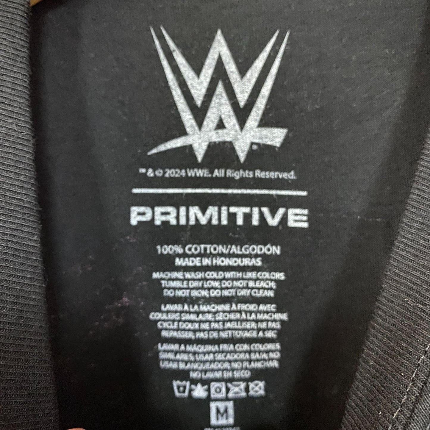 WWE X Primitive Bret Hart Hitman T-Shirt Medium