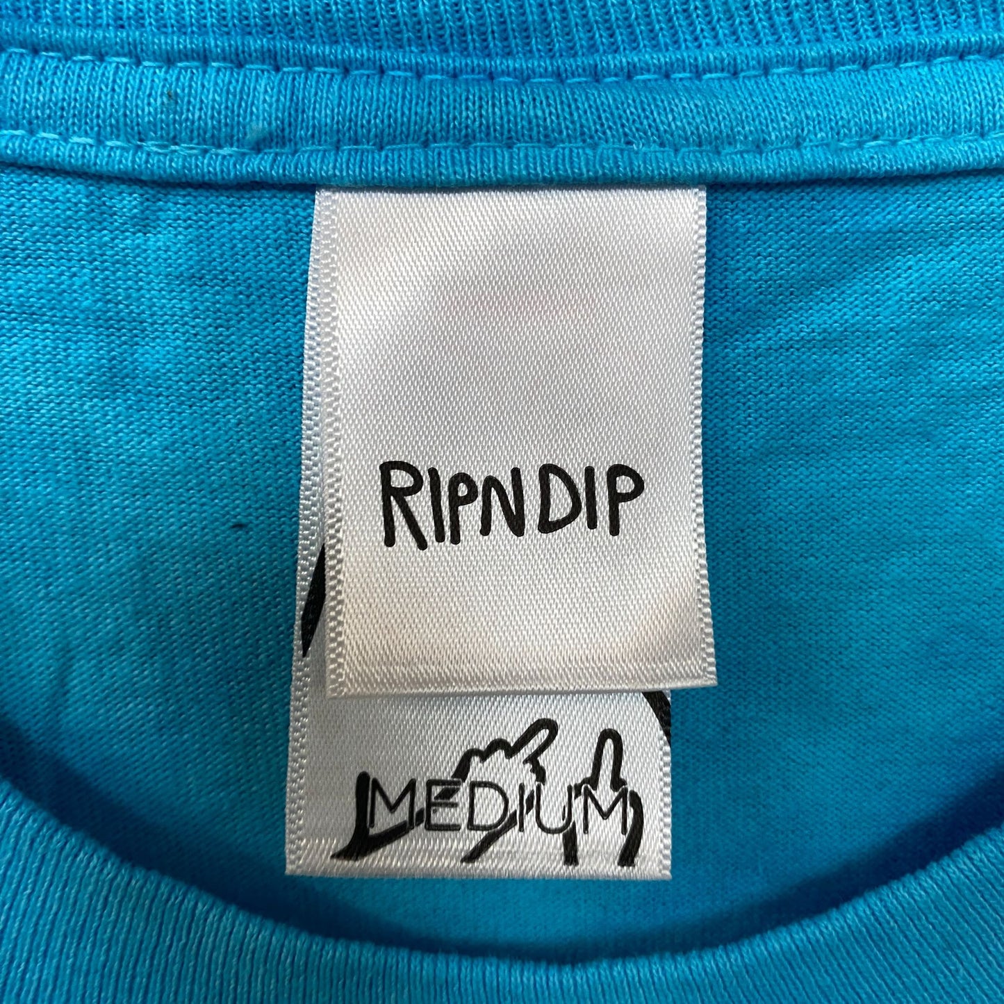 RIPNDIP Drifting Away Lord Nermal Blue Tie Dye T-Shirt M