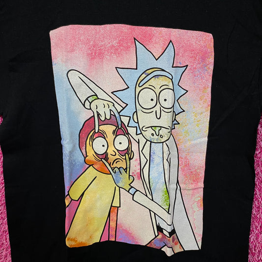 Rick and Morty watercolor eye pull Tshirt size medium