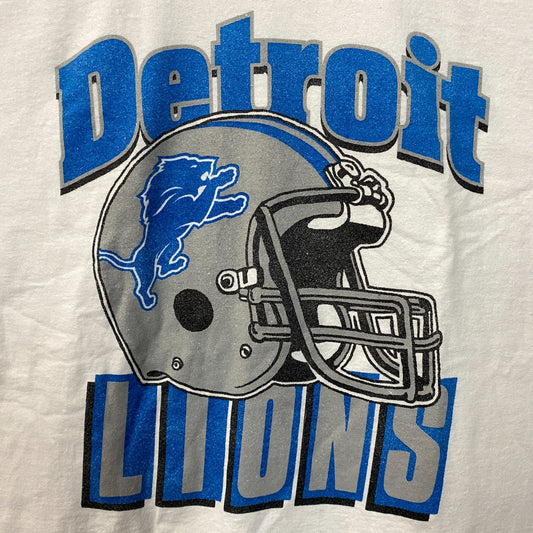 Junk Food Clothing NFL Detroit Lions Throwback Helmet Logo T-Shirt XL