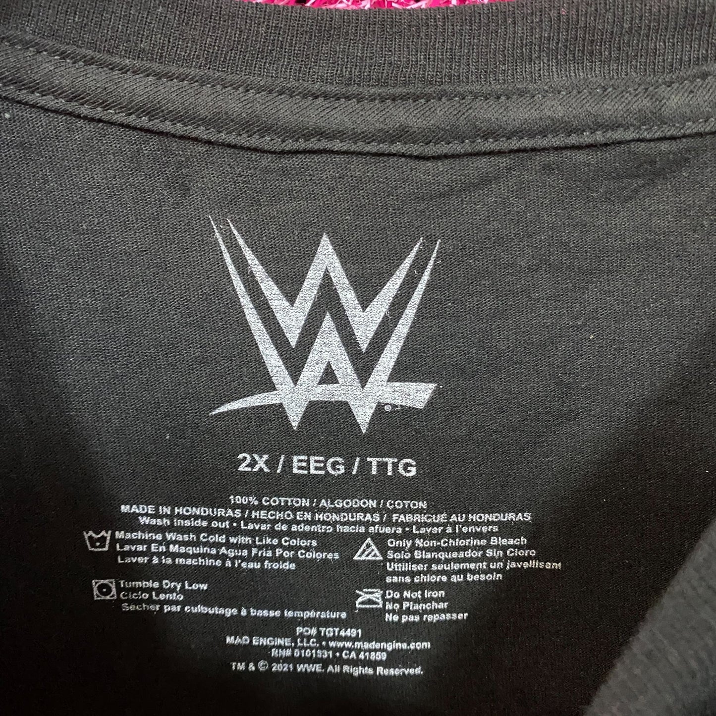WWE Wrestlemania VI Black Short Sleeve Graphic T-Shirt 2XL