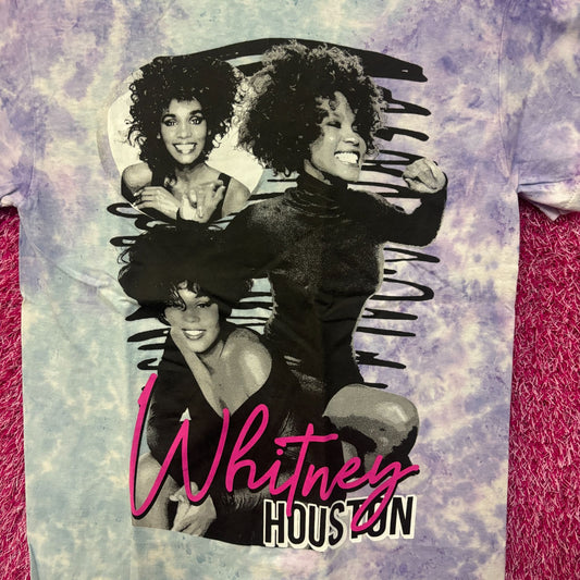 Whitney Houston Retro Tie Dye Tshirt size Small