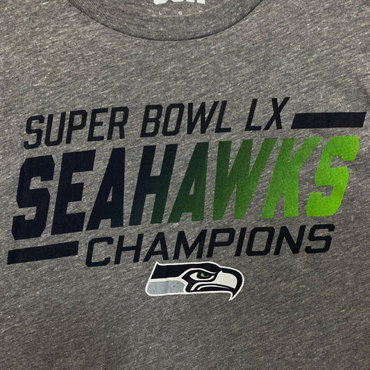 CSA Seattle Seahawks Super Bowl LX Champions Graphic T-Shirt Large