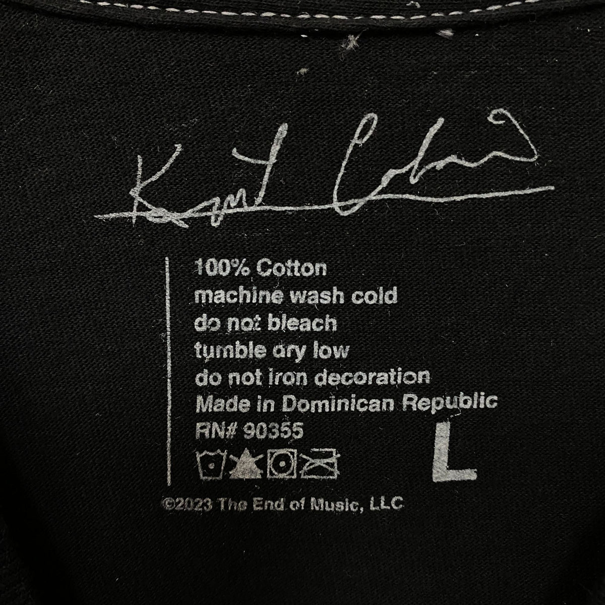 Kurt Cobain Portrait Tshirt size Large