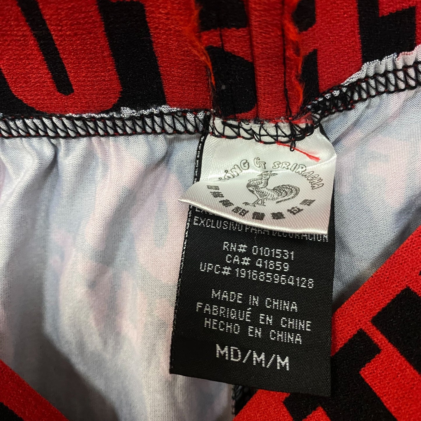 Sriracha Hot Sauce Hot Stuff Pajama Lounge Pants Medium