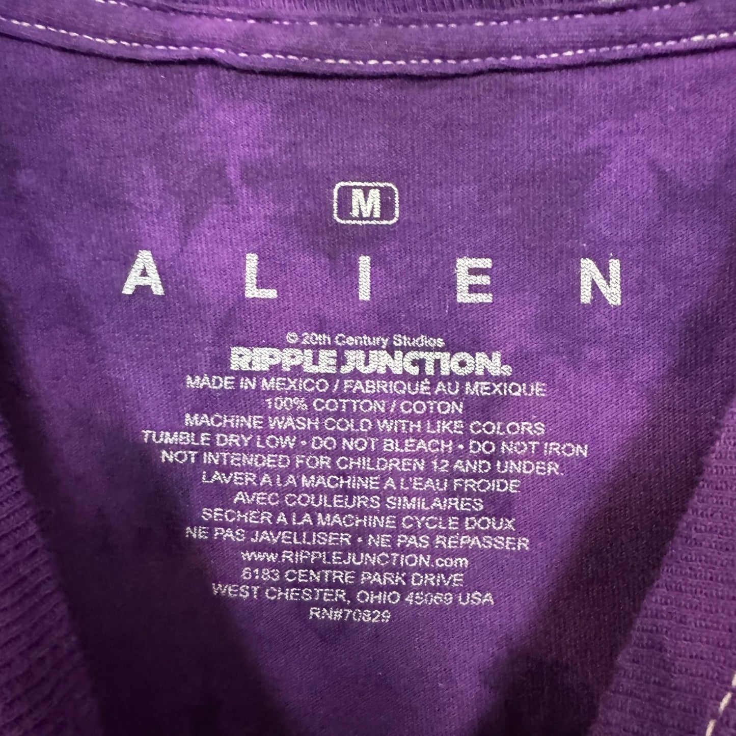 Alien Xenomorph Space No One Can Hear You Scream Tie Dye M