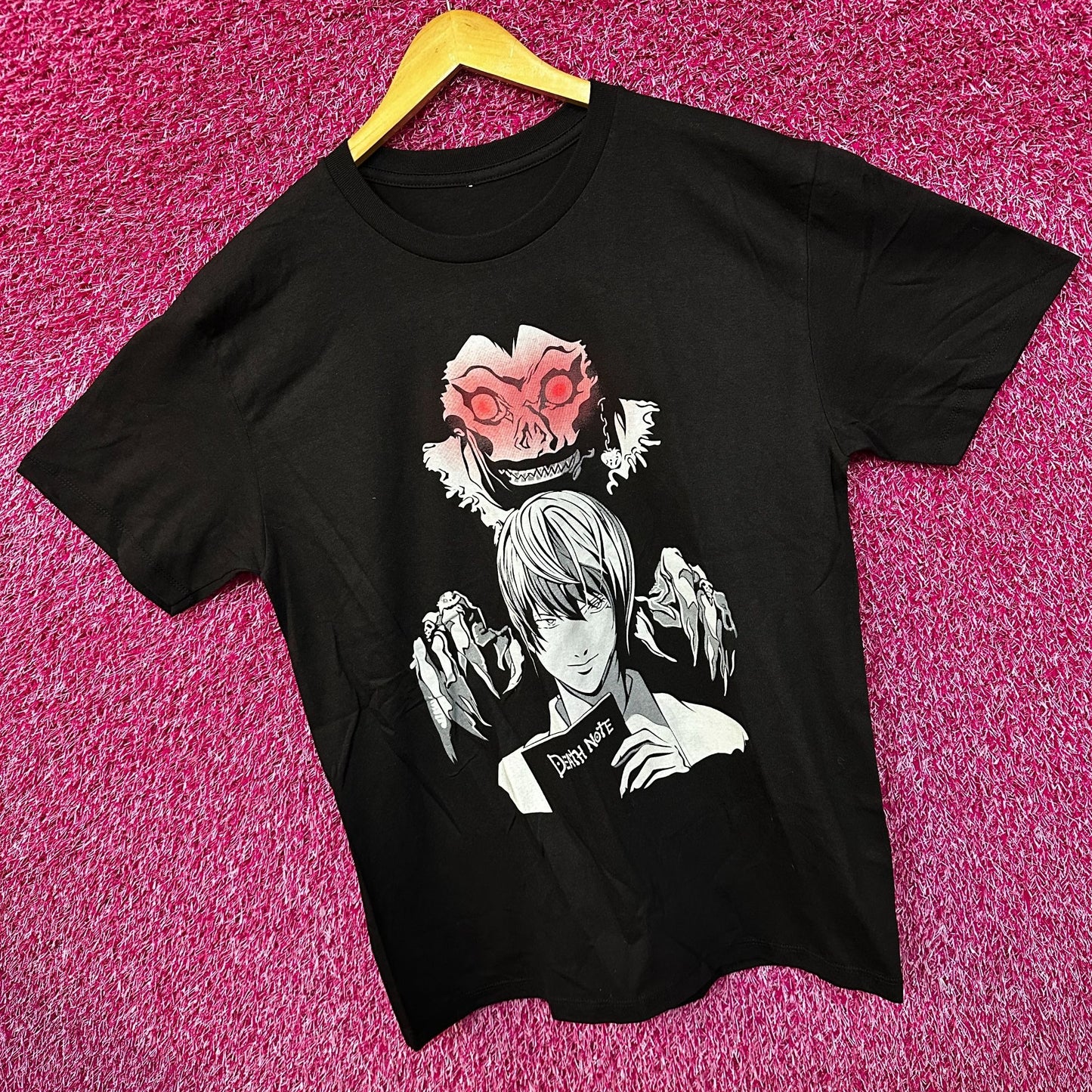 Death Note Light Yagami and Ryuk Shinigami Eyes Anime Tee L