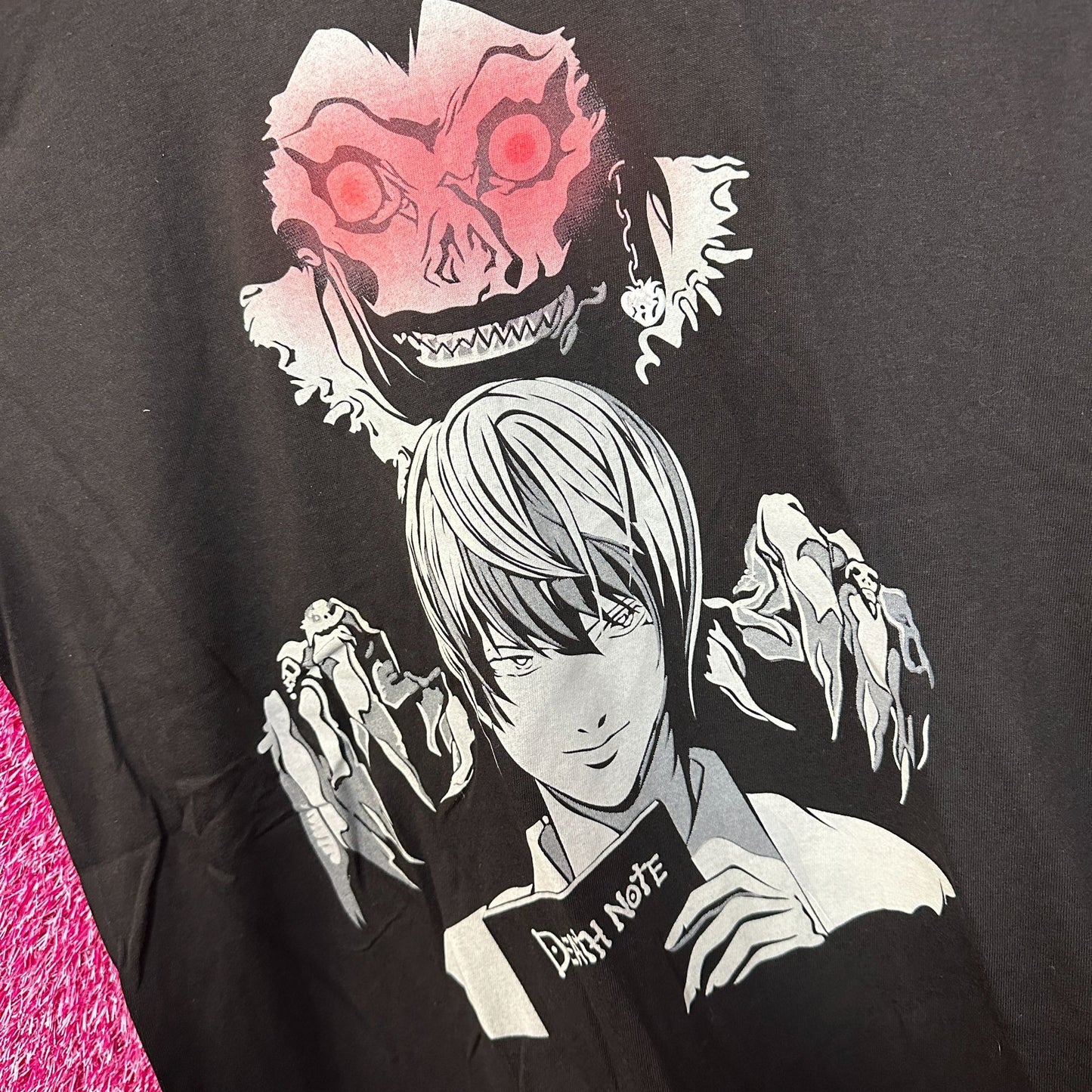 Death Note Light Yagami and Ryuk Shinigami Eyes Anime Tee L
