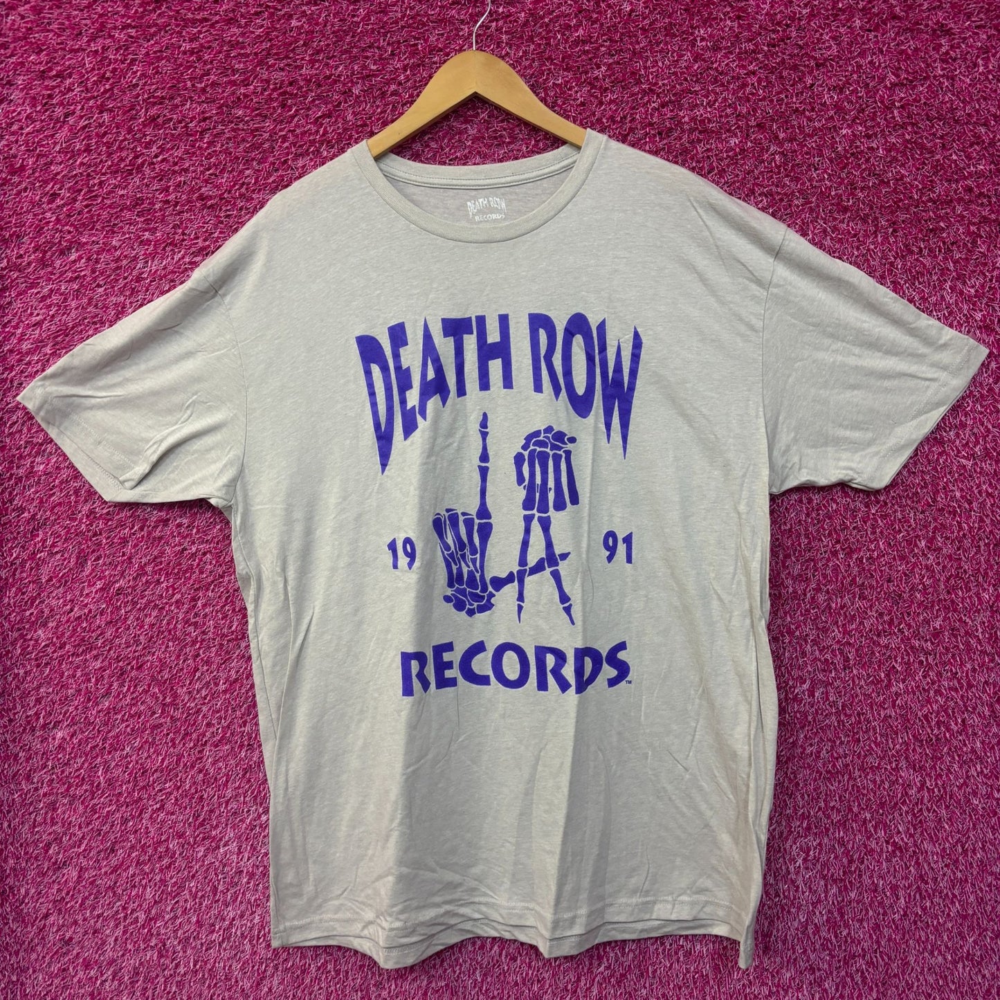 Death Row Records Grim Reaper LA Hands 1991 Hip Hop Tee 2xl