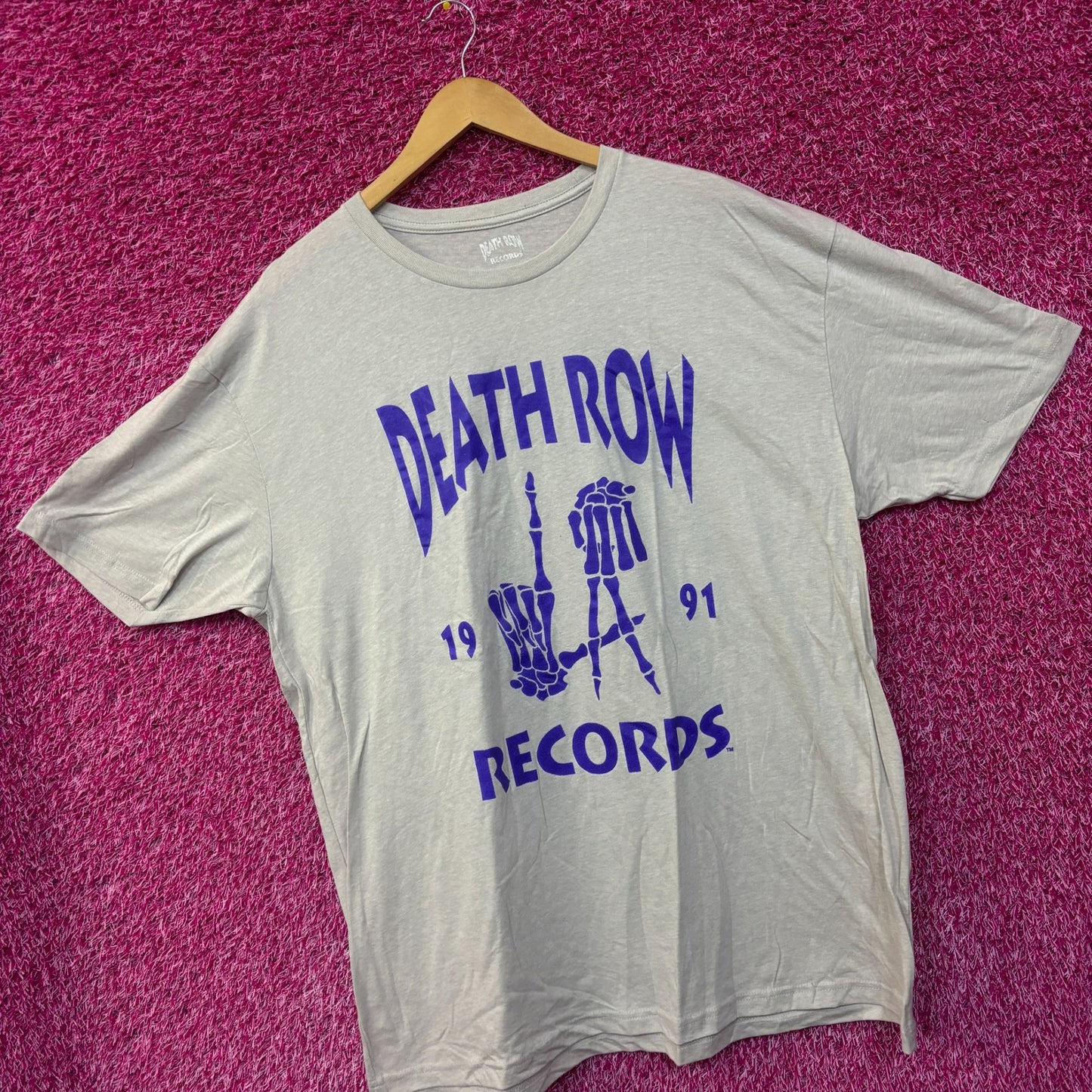 Death Row Records Grim Reaper LA Hands 1991 Hip Hop Tee 2xl