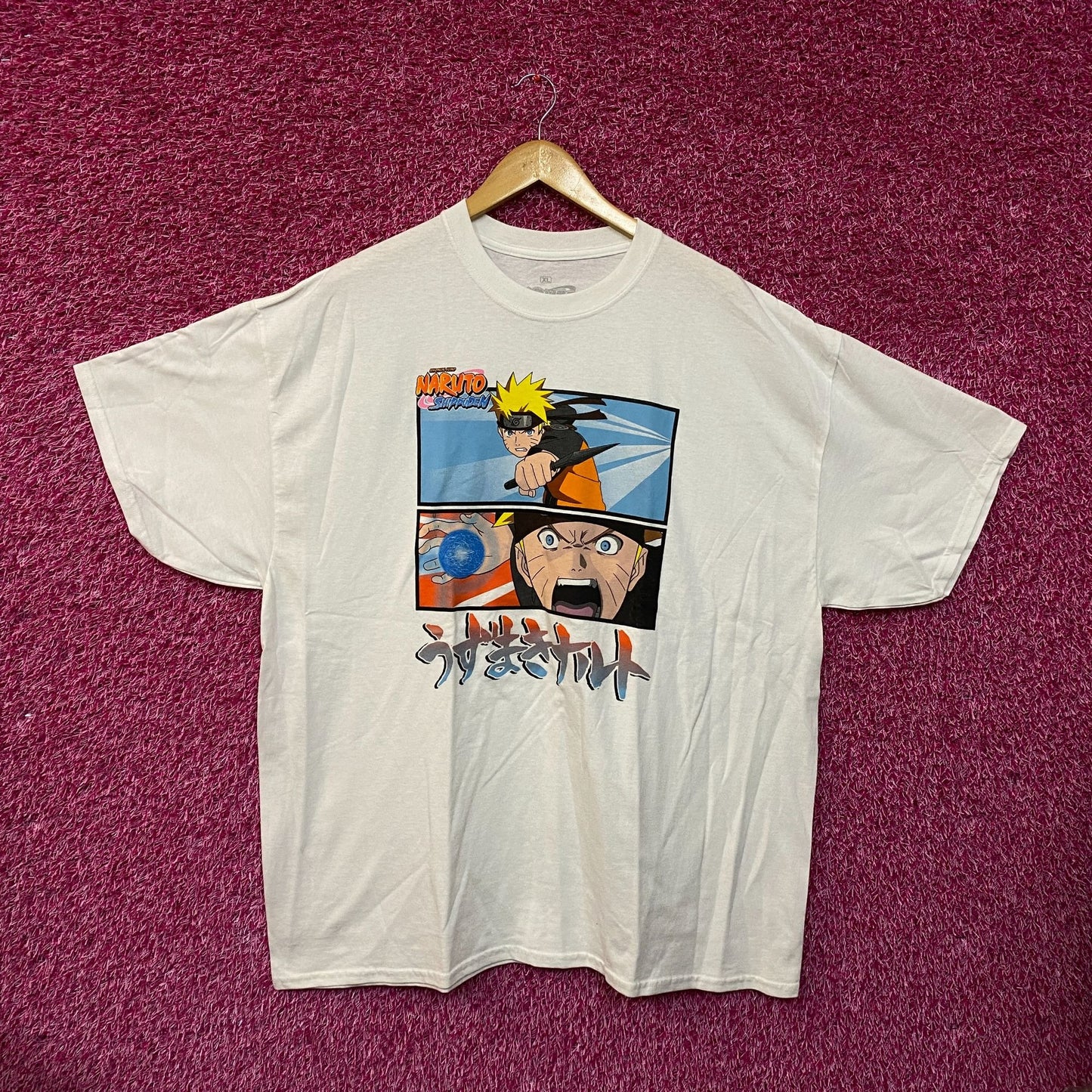 Naruto Character White Tshirt size Extra Large
