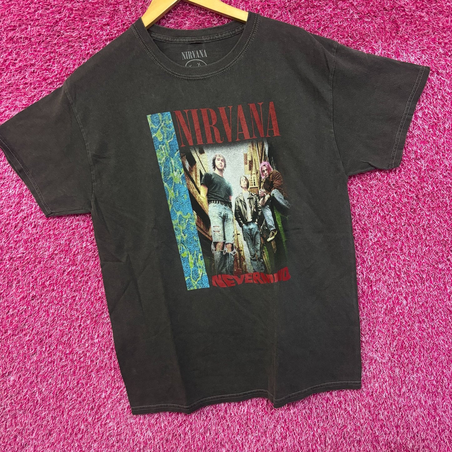 Nirvana Never Mind Live Grunge Tshirt Size Large
