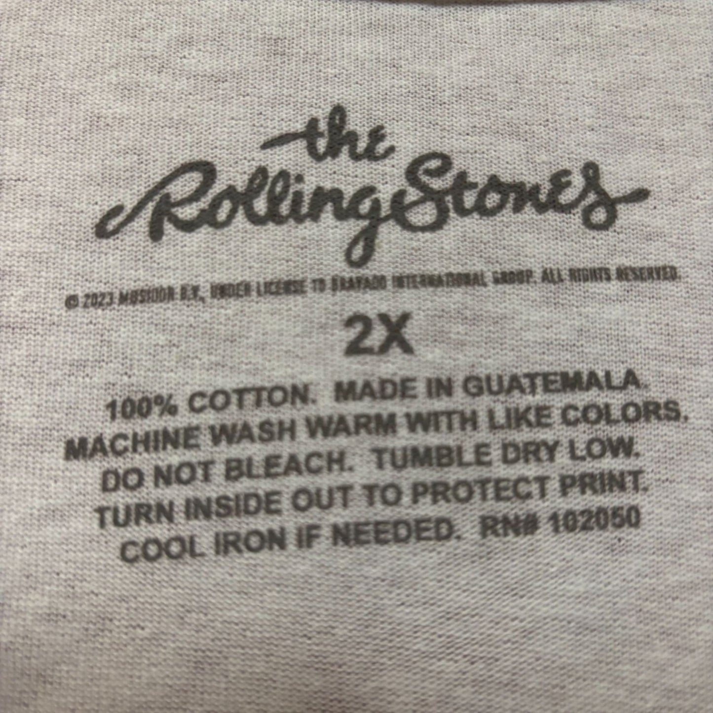 The Rolling Stones Pink Hot Lips Rock Band T-shirt 2XL