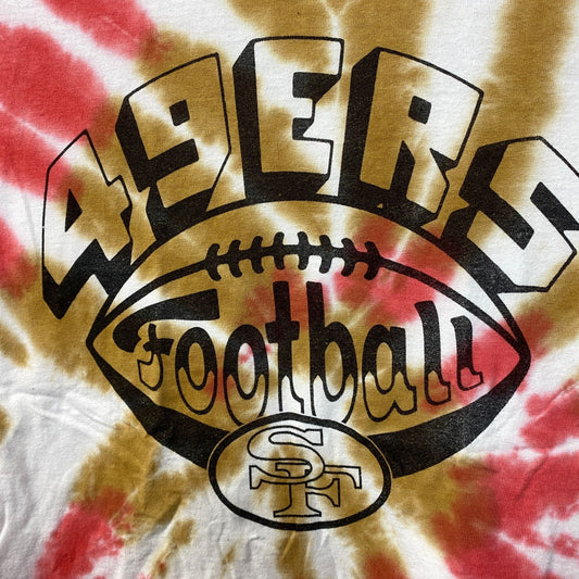 San Francisco 49ers Football Tie-Dye T-Shirt Small