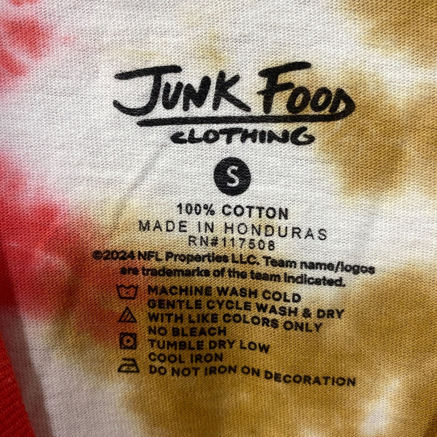 San Francisco 49ers Football Tie-Dye T-Shirt Small